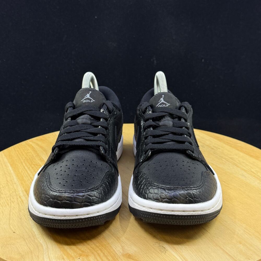 Nike Air Jordan 1 Low Golf Black Crocodile Shoes Men’s Size 4/ 5.5W DD9315-003 - Picture 3 of 9